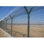 Anti Climb Razor Wire Mesh HDG PVC Coated Airport Perimeter Fence for sale