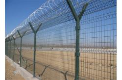 China Anti Climb Razor Wire Mesh HDG PVC Coated Airport Perimeter Fence supplier
