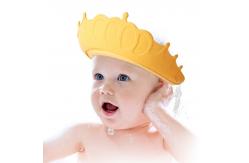 China Cartoon Cute Silicone Child Shower Cap Baby Shampoo Cap Waterproof Adjustable supplier