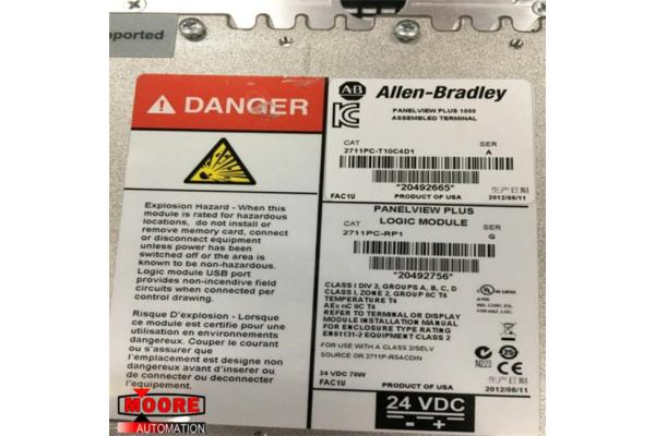 2711PC-T10C4D1 2711PCT10C4D1   Allen Bradley  AB  PanelView Plus Compact 1000 Terminal