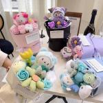 Valentine's Day Gifts Creative Plush Doll Flower Bouquets Finished Dolls Muse Flower Bouquets Mother's Day International Women's Day for sale