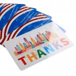 After-sales service card thank-you card 4 colors CYMK offset printing Matte Glossy Frosted Custom Logo Gift card for sale