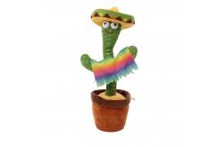 China Luminous Dancing And Talking Electric Cactus Plush Toy supplier