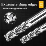 1mm CNC Tungsten Carbide End Mill Hrc55 Aluminium End Mill Mills Cut Tool