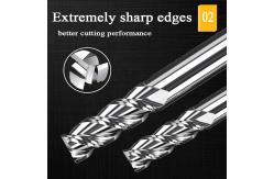 China 1mm CNC Tungsten Carbide End Mill Hrc55 Aluminium End Mill Mills Cut Tool supplier