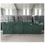 Low Carbon Steel Wire Welded 75*75mm Military Defensive Barriers For Shooting Field for sale