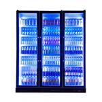660L Commercial Display Freezer Green Health Dazzle Black Deep Fridge for sale