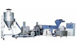 China Single Screw Extruder Plastic Recycling Granulator Machine 150kg / H Capacity supplier