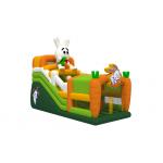 Tarpaulin Inflatable Water Slides Rabbit Themed Kids Water Jumping Castle With Slide