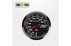 China 638 Sensor White Sinco Tech Dash Electric Oil Pressure Gauge supplier