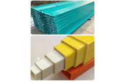China Weather Resistance FRP Pultruded Tube Fiberglass Rectangular Tube Customized supplier