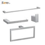Hotel Brushed Bathroom Hardware Accessories 4 Pieces Eco Friendly for sale