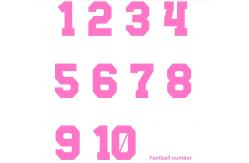 China Club Customizable Cut Heat Transfer Letters And Numbers For Jersey supplier