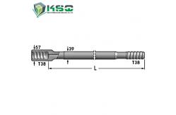 China T38 Threaded Drill Rod Stone Drilling Tools With Heat Treatment Process supplier
