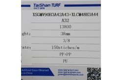 China 38 Mm Landsacping Artificial Grass 13800 Dtex Synthetict Turf Manufacturer For Playground supplier
