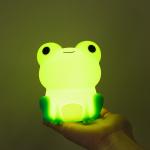 Cute Frog Night Night For Kids Color Changeable Silicone Sleeping Night Lamp For Nursery Dimmable Timer Rechargeable for sale