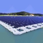 PV Solar Mounting Systems Fishing Light Complementary Integrated Floating Tidal Flat Type for sale