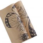 Butterfly Series Flower Wrapping Paper 80g Kraft Paper With Logo for sale