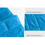 Blue Colour EN71 3D Foam Wall Stickers Foam Panels 770×700mm for sale
