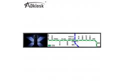 China Shelf Edge Stretched LCD Display Signage 30Inch 32W Slim Wall Mounted 3000:1 supplier