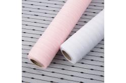 China Stripe Deco Florist Wrapping Paper 50cmx10Y Polyester Mesh Roll With Dot supplier