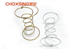 China Golden Chrome Plating Double Cone Springs Opening Diameter 80 - 130mm supplier