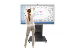 China Multifunction Flat Panel Board , IR Touch Interactive Displays For Education supplier