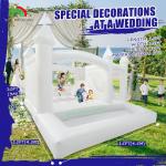 Kids Jumping Bounce Slide White Inflatable Wedding Bouncy House With Ball Pit Pool for sale