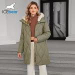 Artificial Fur Hook Mid Length Down / Cotton Jacket With Diamond Shaped Pattern And Detachable Mink Fur Hat for sale