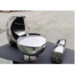 Mirror Polished Abstract Metal Sculpture Hand Art Artificial Style For Home Decoration for sale