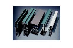 China Wood Grain Extruded Aluminium Door Profiles Length Customized With Transfer Printing supplier