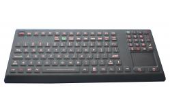 China Industrial Backlighted Silicone Waterproof Keyboard With Touchpad 108 Key Army Keyboard supplier