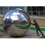 Custom Silver Hanging Reflective Inflatable Mirror Balloon Decorative Ball for sale