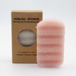Body Cleaning Natural Konjac Wave Cleansing Sponge For Eczema Skin for sale