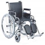 Tpr Castor Lightweight Portable Wheelchair Travel Pneumatic Rear Wheel Elevating Footrest for sale