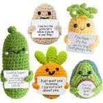 Positive Crochet Cotton Doll DIY Emotional Support Toy, Yarn for sale