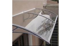 China 1000mm Plastic Bracket Clear Solid Polycarbonate Window Awning Anti UV Protection supplier