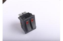 China Double Touch Waterproof Lighted Rocker Switch 12v 220v With Nylon / PC Shell supplier