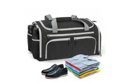 China Foldable Custom Sports Duffle Bag With Shoe Compartment Mens supplier