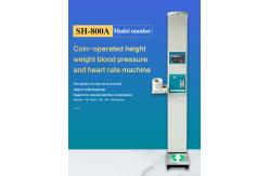 China Sh-800a Coin Operated Ultrasonic Scale Multi Functions Body Height Weight Blood Pressure supplier