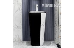 China rectangular Sanitary Ware Basin Pedestal For Bathroom Hotel Home supplier