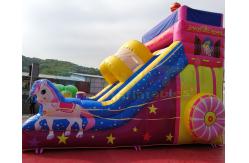 China Unicorn Jumping Bouncy Castle Inflatable Bounce House With Slide supplier
