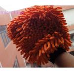 yellow  blue  colorful  16 * 21cm  hair  height  3cm  microfiber  big chenille  car  cleaning glove for sale