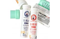 China Custom Logo PP Material Effervescent Tablets Tube With Cap For Industrial Minerals supplier