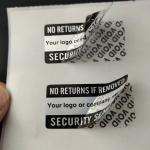 Custom Tamper Evident Security Labels Hot Melt Honeycomb Destroy Adhesive