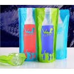 Clear Printed Summer Drink Plastic Pouches Packaging With 400ml 500ml 600ml for sale