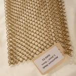 6*6mm Heavy Metal Chain Link Curtains Gold Architectural Aluminum For Exhibition Hall for sale
