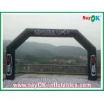 Custom Inflatable Arch Blower Inflatable Finishing Line Arch PVC Black CE / UL Certificated for sale