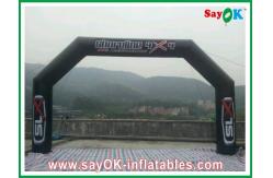 China Custom Inflatable Arch Blower Inflatable Finishing Line Arch PVC Black CE / UL Certificated supplier