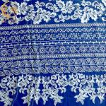 High End Exclusive White Bridal Tulle Lace Fabric Handmade Embroidery for sale